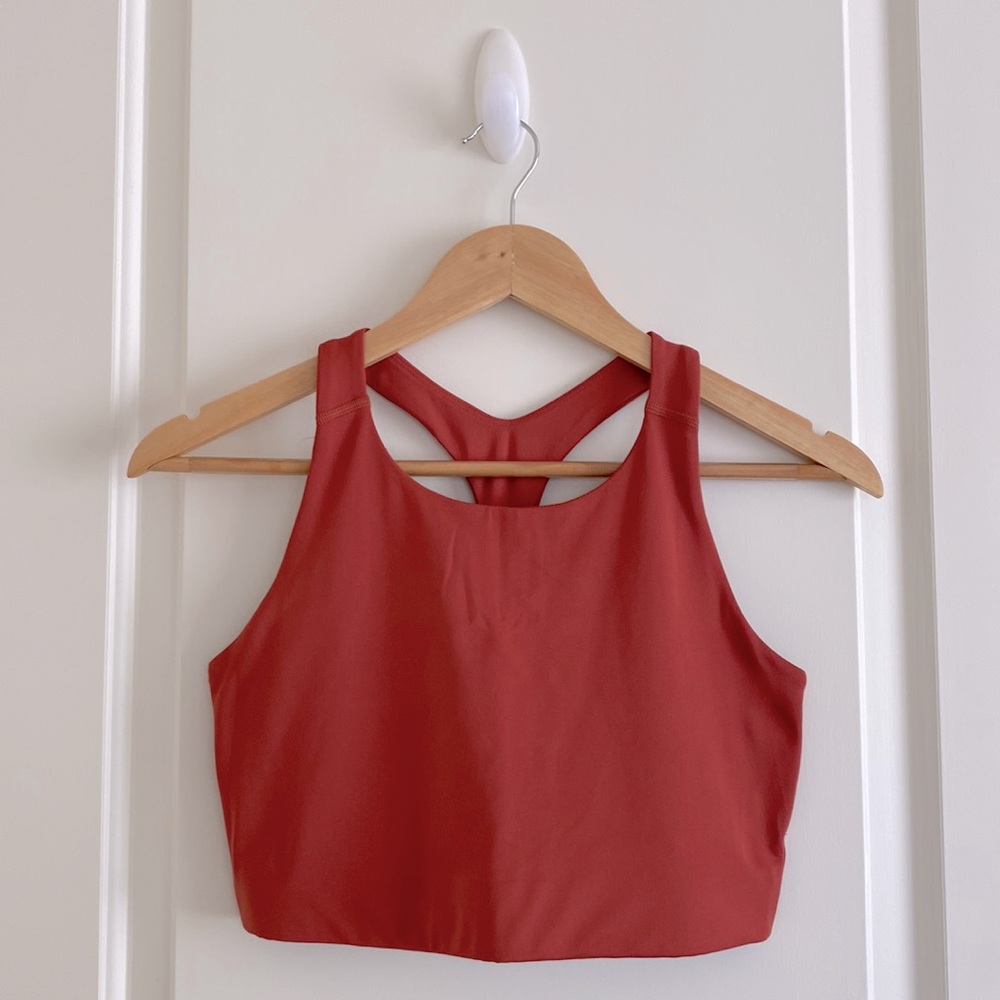 Girlfriend Collective FLOAT Milo Racerback Bra in Lava | L